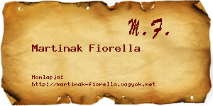 Martinak Fiorella névjegykártya